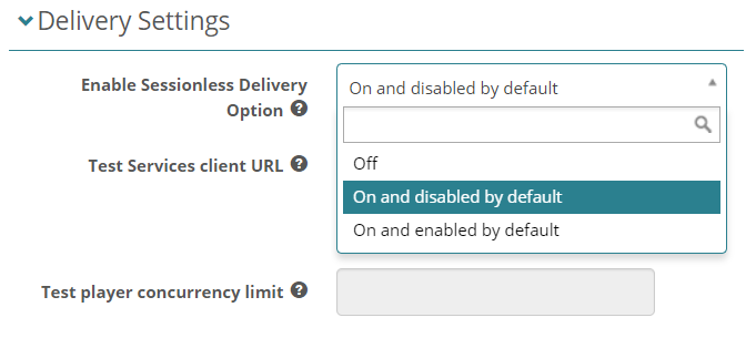 Assessment event settings