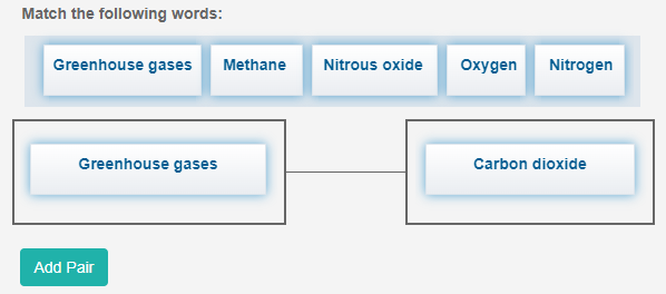 Match max example showing Greenhouse gases matched multiple times