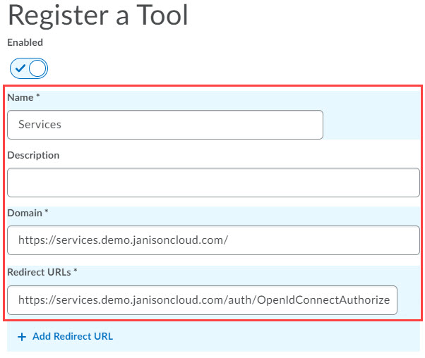 5. The Register a Tool screen displays. Complete the following steps (4)