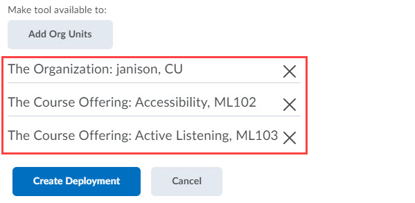 2. The Deploy Tools screen displays. Complete the following steps (9)