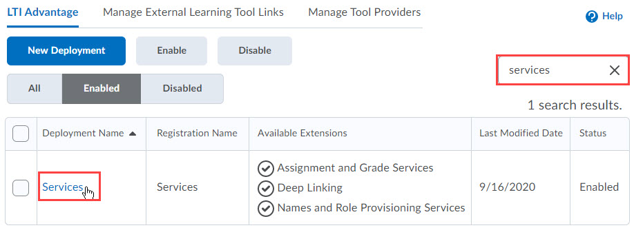 1. Navigate to the Links screen by using one of the following methods (4)