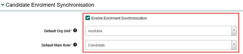 Enable synchronisation of candidate enrolments (2)