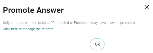Feedback popup