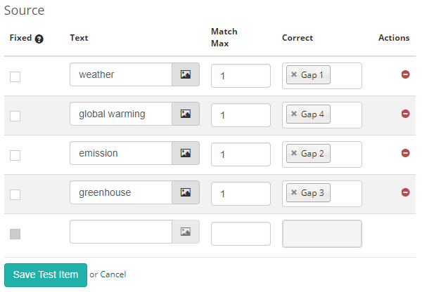 Source configuration and scoring