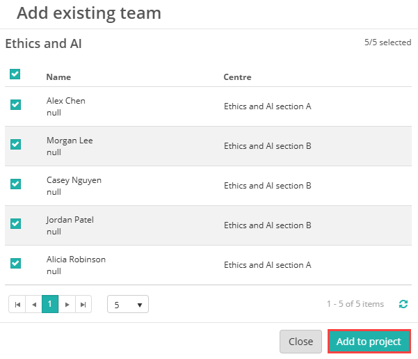 Preview modal showing available markers