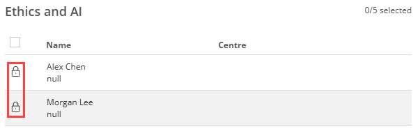Locked markers in the preview modal