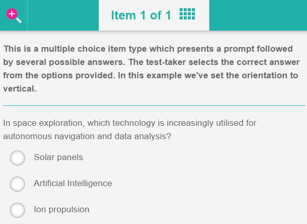 Multiple-choice practice test