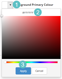 Colour picker in the Skin editor
