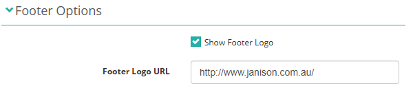 Footer options