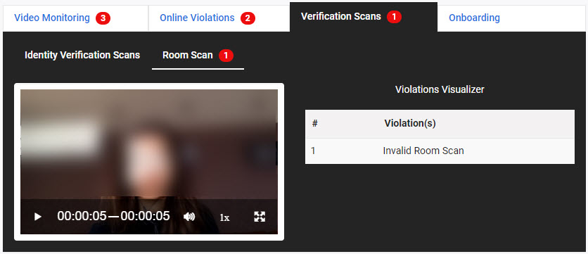 Verification scans with room scan flagged as invalid