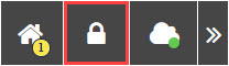 Lock button highlighted