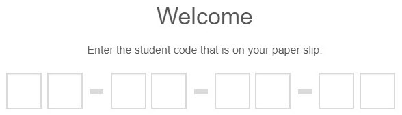 Enter student code