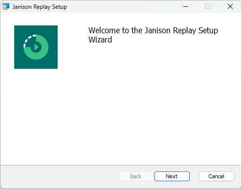 First install screen for Windows